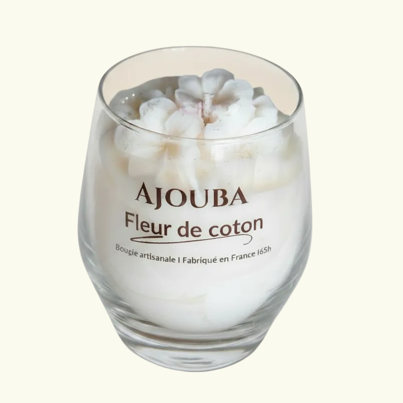 Bougie fleur de coton